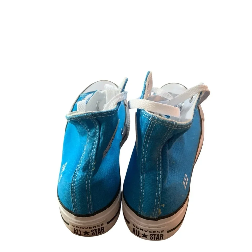 Converse Blue High Top Platform Sneakers
